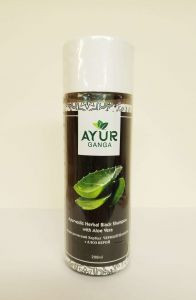 Аюрведический Хербал Черный Шампунь с Алоэ Верой Аюрганга (Ayurvedic Herbal Black Shampoo Ayurganga), 200 мл.