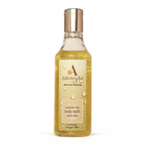 Гель для тела без сульфатов «Лимон и Алоэ» Ааранья (Sulpfate free Body Wash Lemon Aloe Aaranyaa), 250 мл.