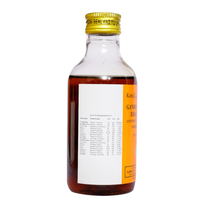 Гандхарвахастади Эрандатайлам Арья Вадья Сала Коттаккал (Gandharvahastadi Erandatailam Arya Vaidya Sala Kottakkal), 200 мл.