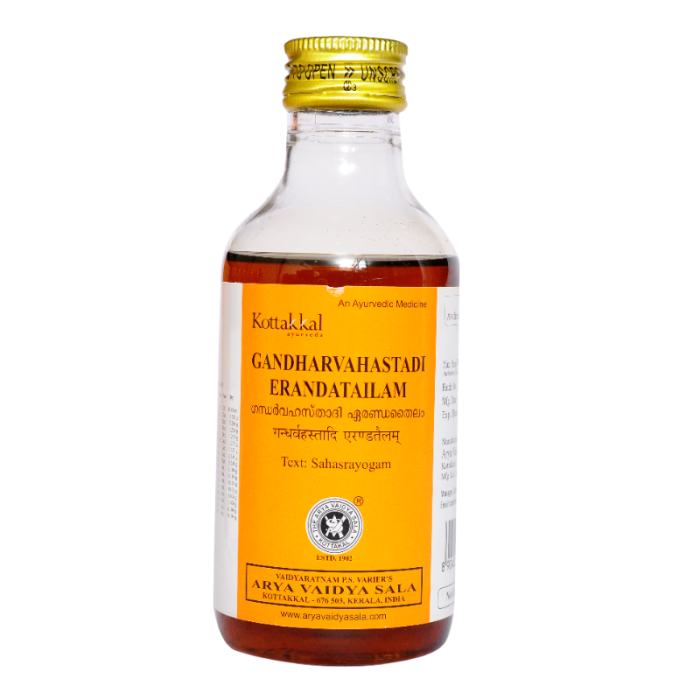 Гандхарвахастади Эрандатайлам Арья Вадья Сала Коттаккал (Gandharvahastadi Erandatailam Arya Vaidya Sala Kottakkal), 200 мл.