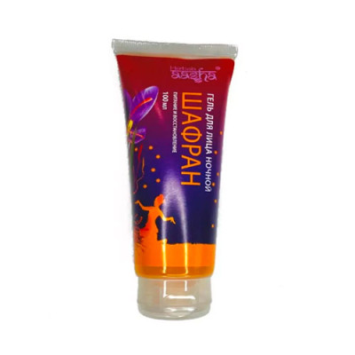 Гель для лица ночной Шафран Ааша Хербалс (Aasha Herbals), 100 мл.