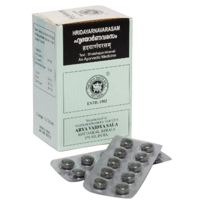 Хридаярнаварасам Арья Вадья Сала Коттаккал (Hridayarnavarasam Arya Vaidya Sala Kottakkal), 100 таб.