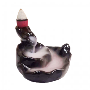 Подставка под стелющиеся благовония «Листок Кувшинки», 5х8,5х7 см.