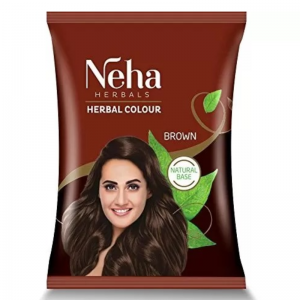 Краска для волос на основе натуральной хны Коричневая Неха Хербалс (Herbal Colour Brown Neha Herbals), 20 г.