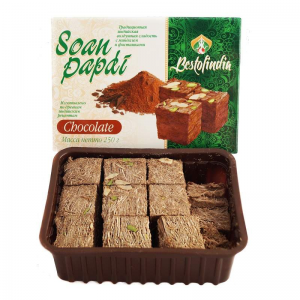 Воздушные индийские сладости Соан Папди Шоколад Бестофиндия (Soan Papdi Chocolate Bestofindia), 250 г.
