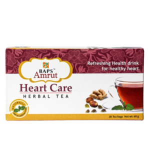 Травяной чай Забота о Сердце Бапс Амрут (Heart Care Herbal Tea Baps Amrut), 20 фильтр-пакетов