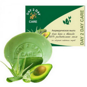 Аюрведическое мыло Алоэ вера и Авокадо Дэй ту Дэй Кэр (Day 2 Day Care), 100 г.
