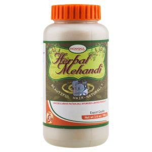 Натуральная индийская хна с травами HERBAL MEHANDI («Хна на травах») «Патанджали», 100 гр. 
