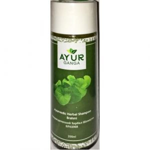 Аюрведический Хербал Шампунь Брахми Аюрганга (Ayurvedic Herbal Shampoo Brahmi Ayurganga), 200 мл.