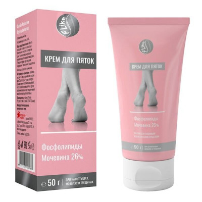 Крем для пяток с мочевиной и фосфолипидами (FLIKE), 50 г.