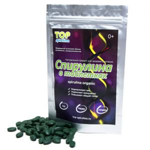 Спирулина органическая в таблетках Топ Спирулина (Top Spirulina), 100 г.