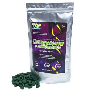 Спирулина органическая в таблетках Топ Спирулина (Top Spirulina), 250 г.