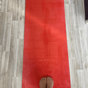 Коврик для йоги Коралловый Эгойога (Coral Egoyoga), микрофибра/каучук 183х66х0,3 см.