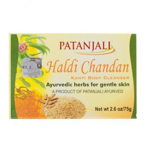Мыло аюрведическое HALDI CHALDAN («Халди Чандан») «Патанджали», 75 гр. 