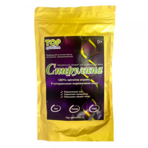 Спирулина органическая в порошке Топ Спирулина (Organic Spirulina Powder Top Spirulina), 100 г.
