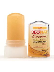 Дезодорант кристалл с экстрактом куркумы и глицерином Деонат (Mineral Deodorant stick Curcuma Deonat), 60 г.