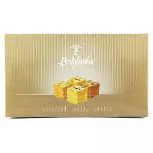 Воздушные индийские сладости Соан Папди Ассорти 4 в 1 Бестофиндия (Soan Papdi Assorted Indian Sweet Bestofindia), 600 г.