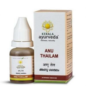 Масло Ану Тайлам Керала Аюрведа (Anu Thailam Kerala Ayurveda), 10 мл. 
