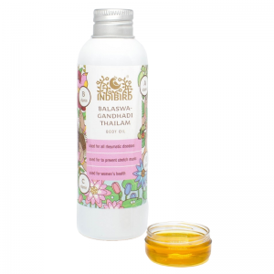Масло для тела Баласвагандхади Тайлам Индиберд (Balaswagandhadi Thailam Body Oil Indibird), 150 мл.