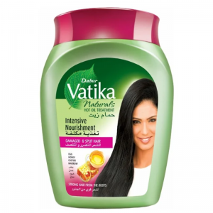 Маска для повреждённых и секущихся волос «Мёд и Яичный протеин» Интенсивное питание Дабур Ватика (Hot Oil Treatment Intensive Nourishment Honey & Egg Dabur Vatika), 500 г.