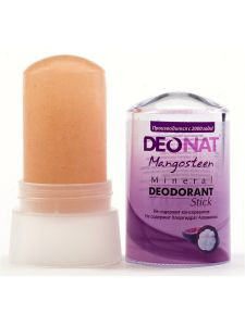 Дезодорант кристалл с соком мангостина Деонат (Mineral Deodorant stick Mangosteen Deonat), 60 г.