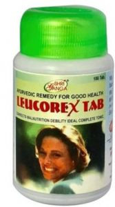 Леукорекс Шри Ганга (Leucorex tab Shri Ganga), 100 таб.