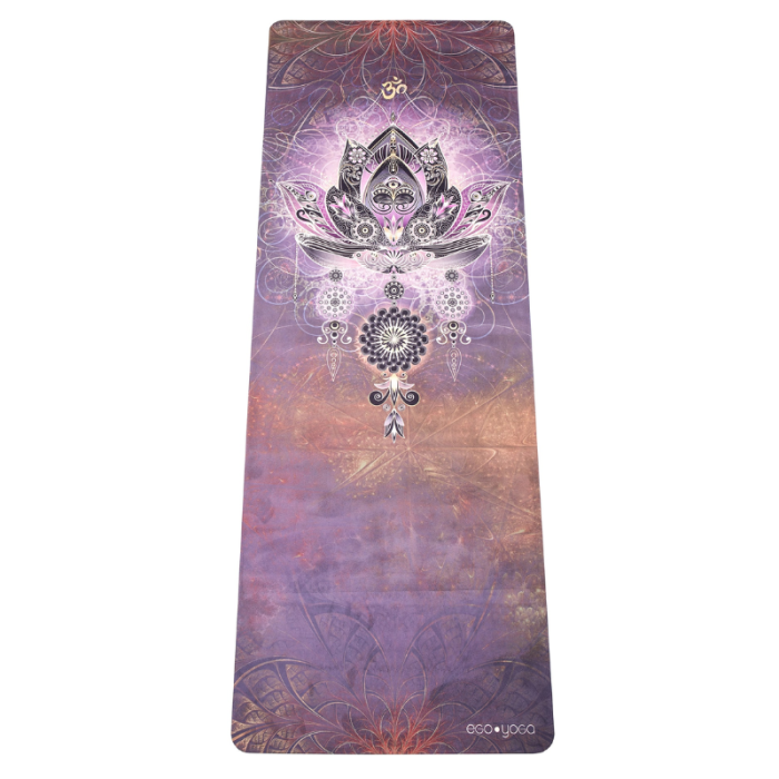 Коврик для йоги Медитация Эгойога для путешествий (Meditation Travel Egoyoga), микрофибра/каучук 173х61х0,1 см.