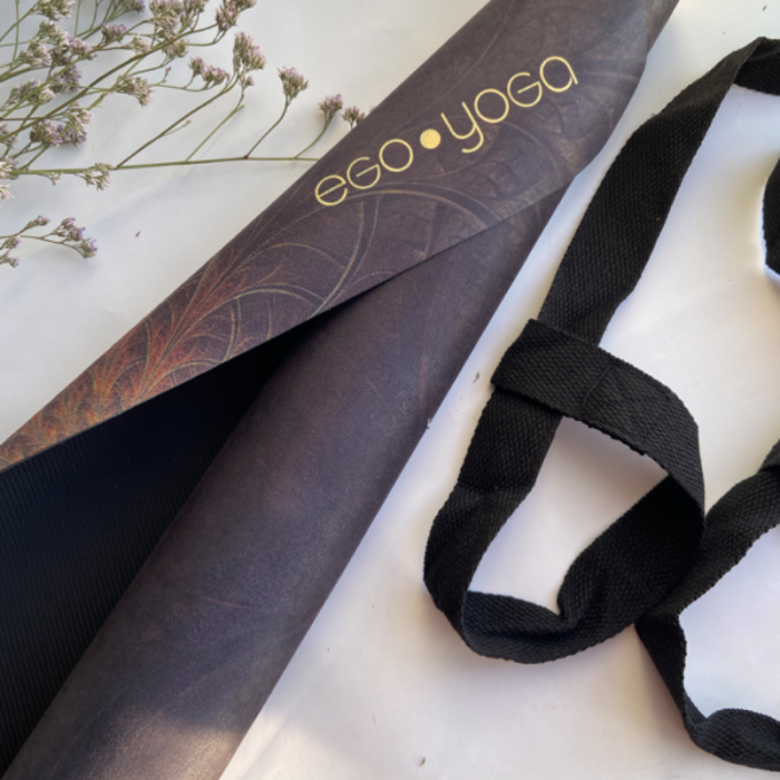 Коврик для йоги Медитация Эгойога для путешествий (Meditation Travel Egoyoga), микрофибра/каучук 173х61х0,1 см.