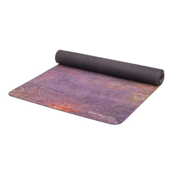 Коврик для йоги Медитация Эгойога для путешествий (Meditation Travel Egoyoga), микрофибра/каучук 173х61х0,1 см.