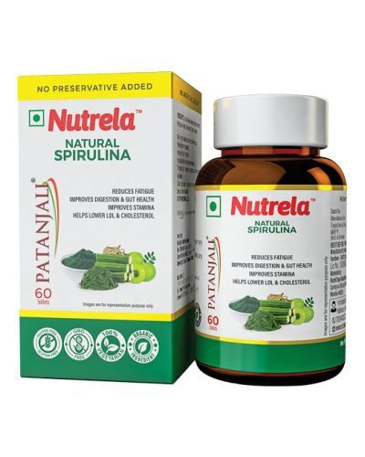 Спирулина Нутрела Патанджали (Patanjali), 60 таб.