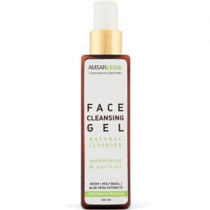Очищающий гель для лица с экстрактами Нима и Тулси Амсарведа (Face Cleansing Gel Neem & tulsi Amsarveda), 200 мл.