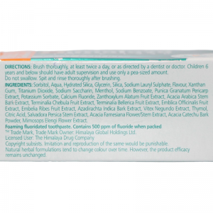 Паста для комплексного ухода за зубами и дёснами Хималая (Herbal Toothpaste Complete Care Himalaya), 80 г.