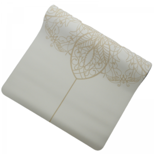 Коврик для йоги Мандала Белый Эгойога (Mandala White Egoyoga), полиуретан/каучук 185х68х0,4 см.