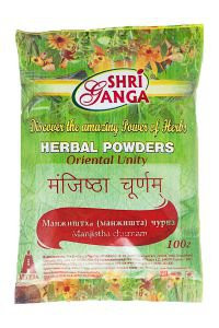 Манджиштха (манжишта) чурна Шри Ганга (Manjistha churnam Shri Ganga), 100 г. 