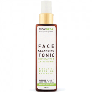Тоник для ухода за cухой и нормальной кожей лица Амсарведа ( Face Cleansing Tonic Amsarveda), 200 мл.