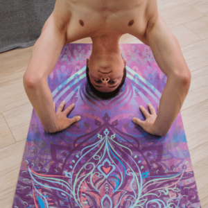 Коврик для йоги Индийский лотос Эгойога (Indian Lotus Egoyoga), микрофибра/каучук183х66х0,3 см. 