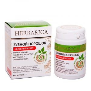 Зубной порошок «Целебный букет» Herbarica Biobeauty (Биобьюти), 50 г.
