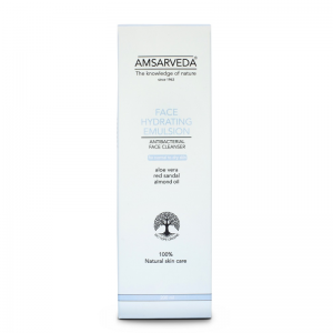 Эмульсия для лица увлажняющая Амсарведа (Face Hydrating Emulsion Antibacterial Face Cleansing Amsarveda), 200 мл.