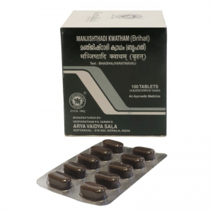 Манжиштади Кватхам Арья Вадья Сала Коттаккал (Manjishthadi Kwatham Arya Vaidya Sala Kottakkal), 100 таб.  