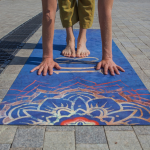 Коврик для йоги Йога Мат 108 Эгойога (Yoga Mat 108 Egoyoga), микрофибра/каучук 183х66х0,3 см. 