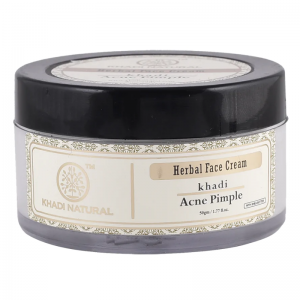Травяной крем для проблемной кожи с маслом Ши Кхади Натурал (Herbal acne pimple cream with shea butter Khadi Natural), 50 г. 