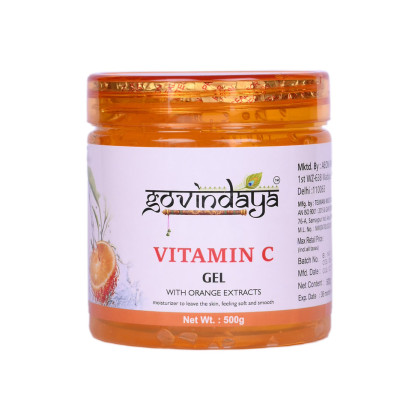 Гель для лица с апельсиновым экстрактом Витамин С Говиндая (Govindaya), 500 г.