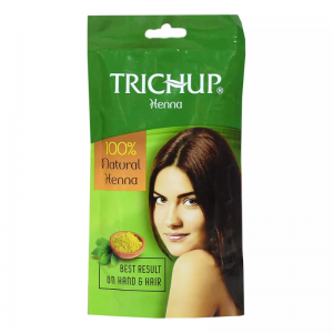 Индийская хна для волос и мехенди Тричап Васу (Natural Henna Powder Trichup Vasu), 100 г.