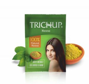 Индийская хна для волос и мехенди Тричап Васу (Natural Henna Powder Trichup Vasu), 100 г.