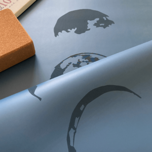 Коврик для йоги Луна Синий Эгойога (Moon Blue Egoyoga), полиуретан/каучук 185х68х0,4 см.