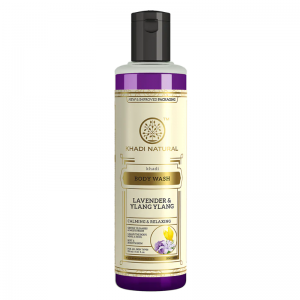 Гель для душа «Лаванда и Иланг-Иланг» Кхади Натурал (Lavender & Ylang Ylang Body Wash Khadi Natural), 210 мл. 