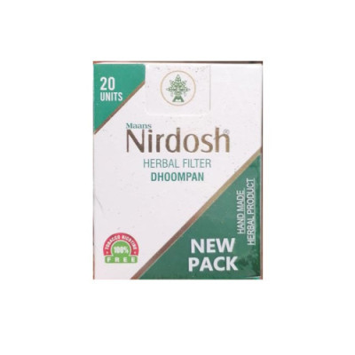 Аюрведический ингалятор с фильтром Нирдош (Maans Nirdosh Herbal Filter Dhoompan), 20 шт.