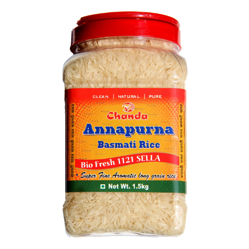 Рис Басмати Селла пропаренный Чанда (Annapurna Basmati Rice Sella Chanda), 1500 г.