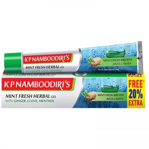 Гелевая зубная паста Освежающая Мята К. П. Намбудирис (Mint Fresh Herbal Gel K.P. Namboodiri's), 96 г.