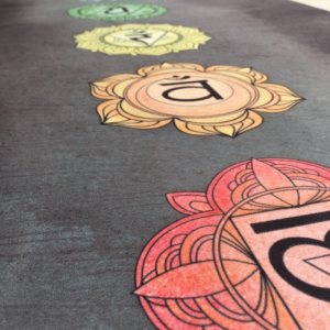 Коврик для йоги Чакры Эгойога для путешествий (Chakras Travel Egoyoga), микрофибра/каучук 173х61х0,1 см.